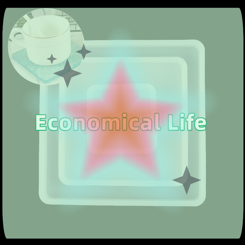 Coaster Mold Square - [MOA] Vierkante siliconen gietvormen voor epoxyhars