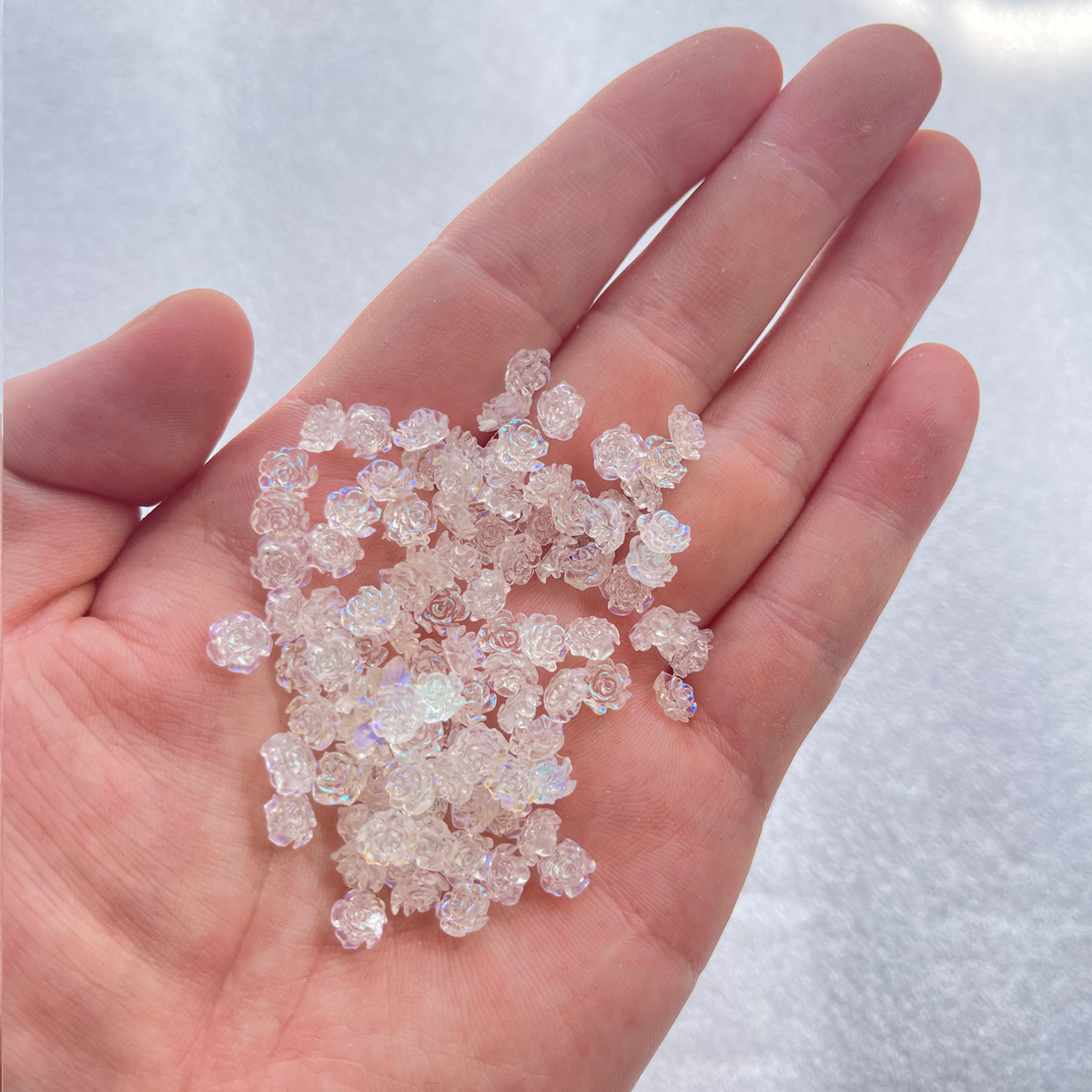 Resin Art All - 100 stuks gemengde maat parelverf roos