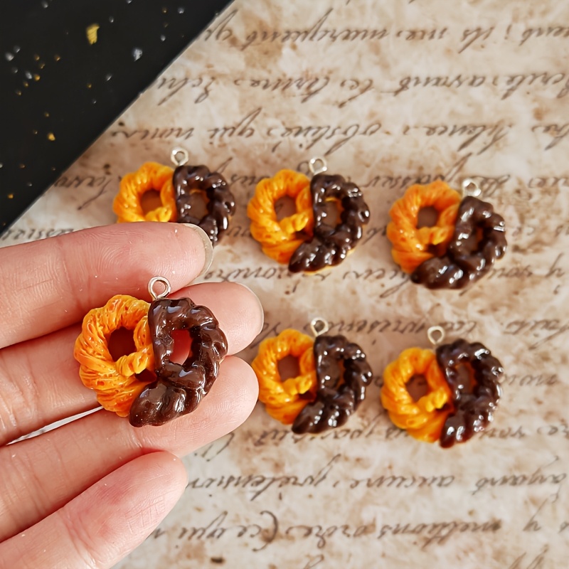 Resin Art Bracelet - 6 stuks simulatie hart chocolade hars