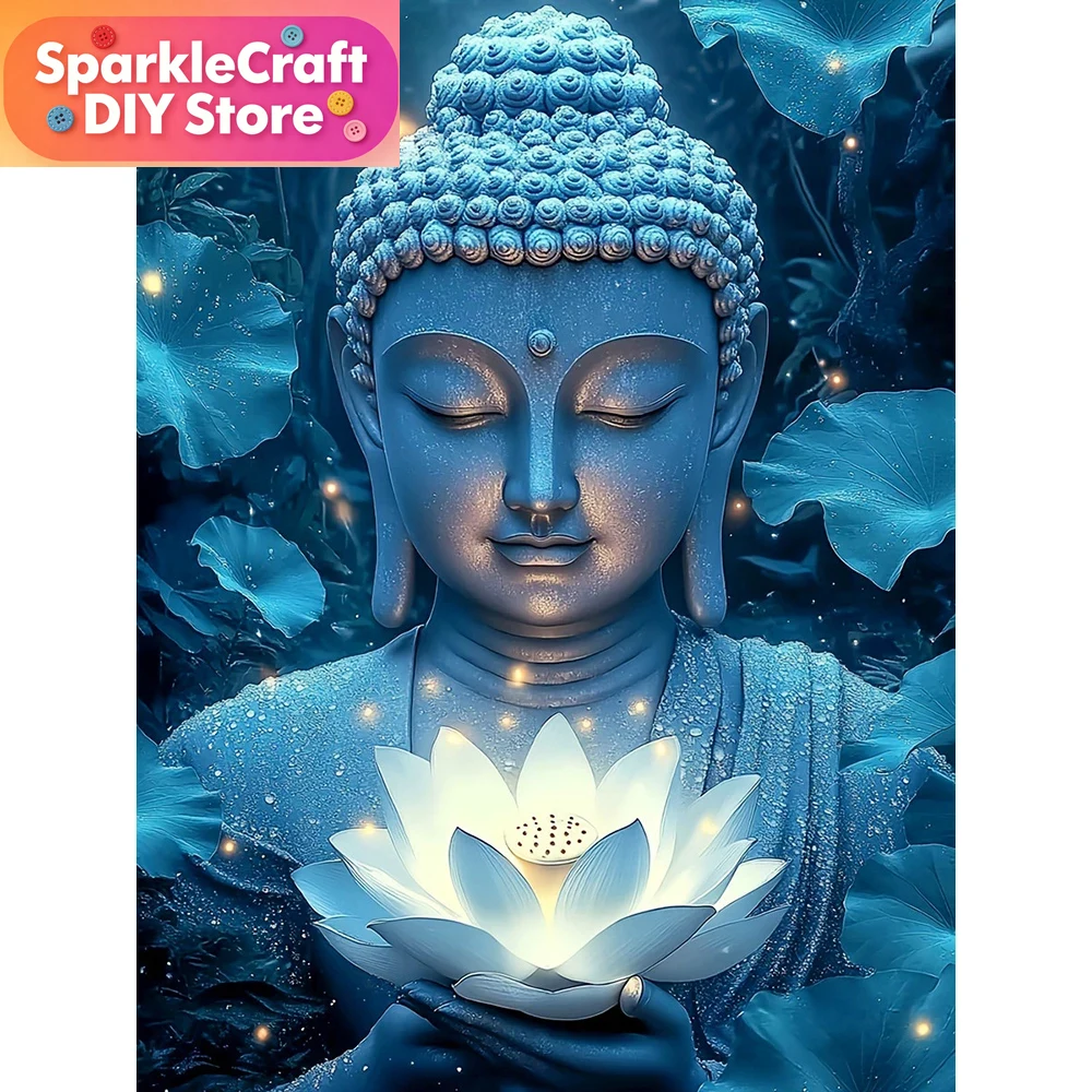 Resin Art Wall - 1PC frameloze diamantmozaïek religieuze figuren volledig