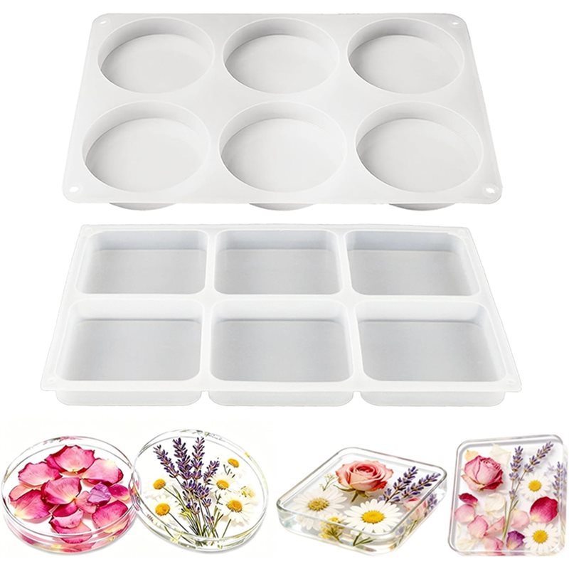 Coaster Mold Square - A25I-12-Cavity Extra Diepe Coaster Harsen Molds