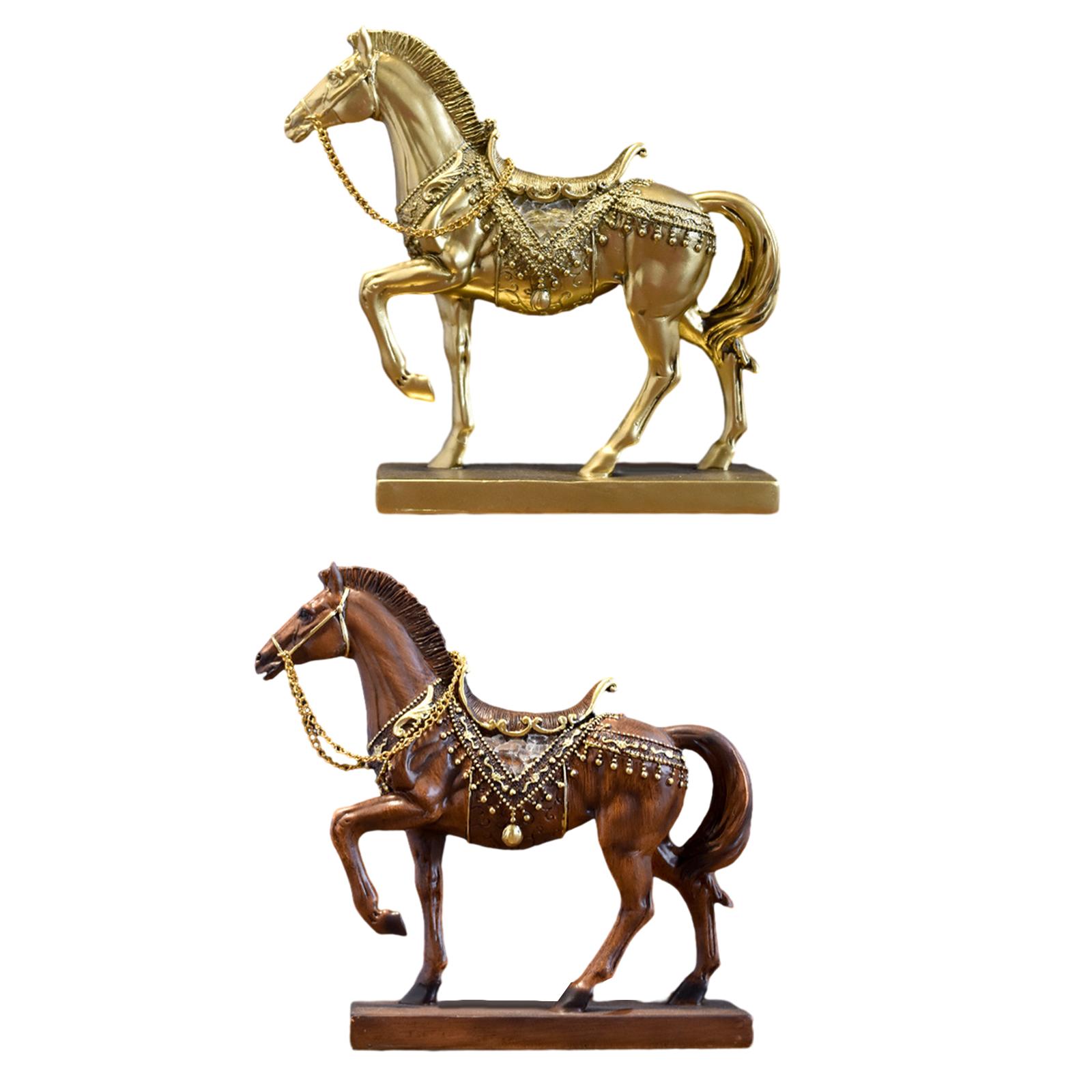Resin Art Table Top - Paard Beeldje Paard Standbeeld Tafelblad Decoratie