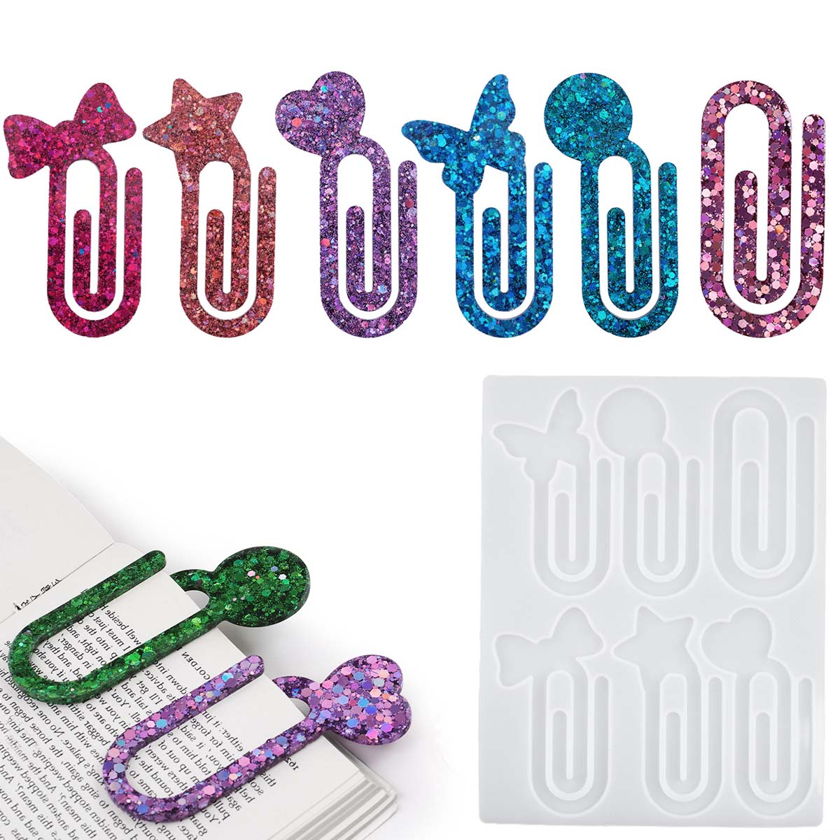 Resin Art Supplies - Kristal Epoxyhars Mal DIY Paperclip Houder