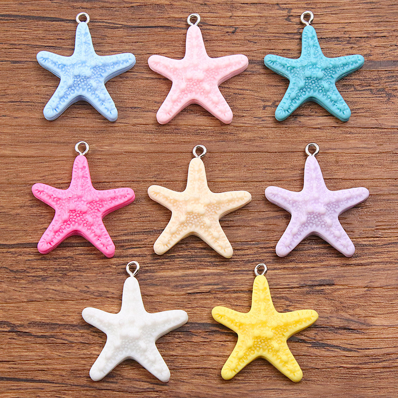 Resin Art Bracelet - 10 stuks Dopamine Kleur Zeester Hars