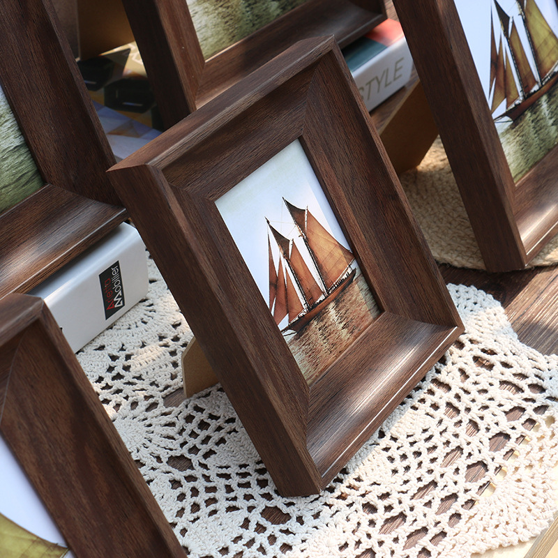 Resin Art Table Top - Vintage hars fotolijst klassieke muur tafelblad