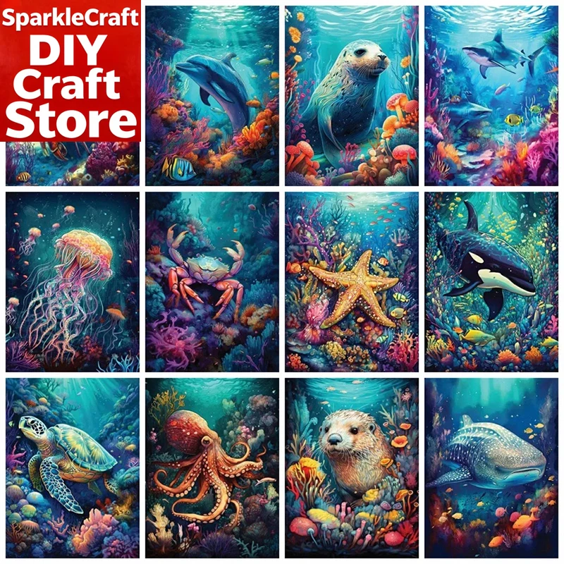 Resin Art Home Decor - 1PC frameloze volledige vierkante ronde diamantschildersets