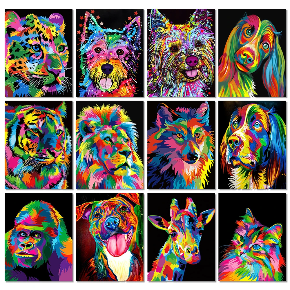 Resin Art All - 5D DIY Diamond schilderij dieren leeuw