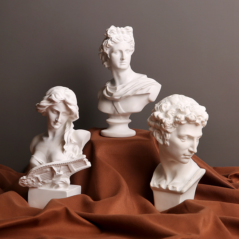 Resin Art Studio - Miniatuurbeeldjes Noordse Griekse figuursculpturen Harsbeeldjes David