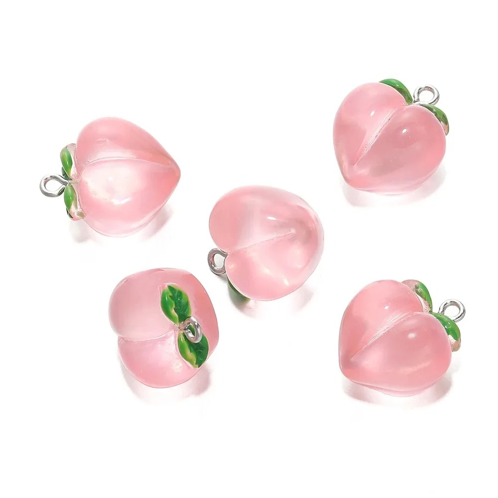 Resin Art Bracelet - 10 Stuks Transparant Roze Perzik Hars