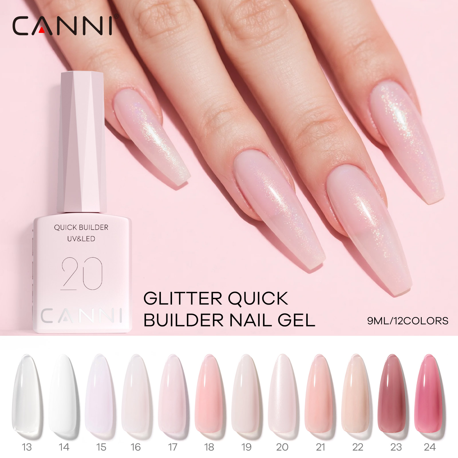 Resin Art All - CANNI UV-bouwgel Snelle bouwer-nagelgel in fles
