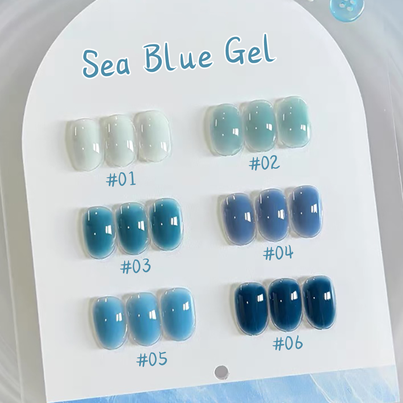 Resin Art All - 1-10 stuks WS Ice Transparant Blauw