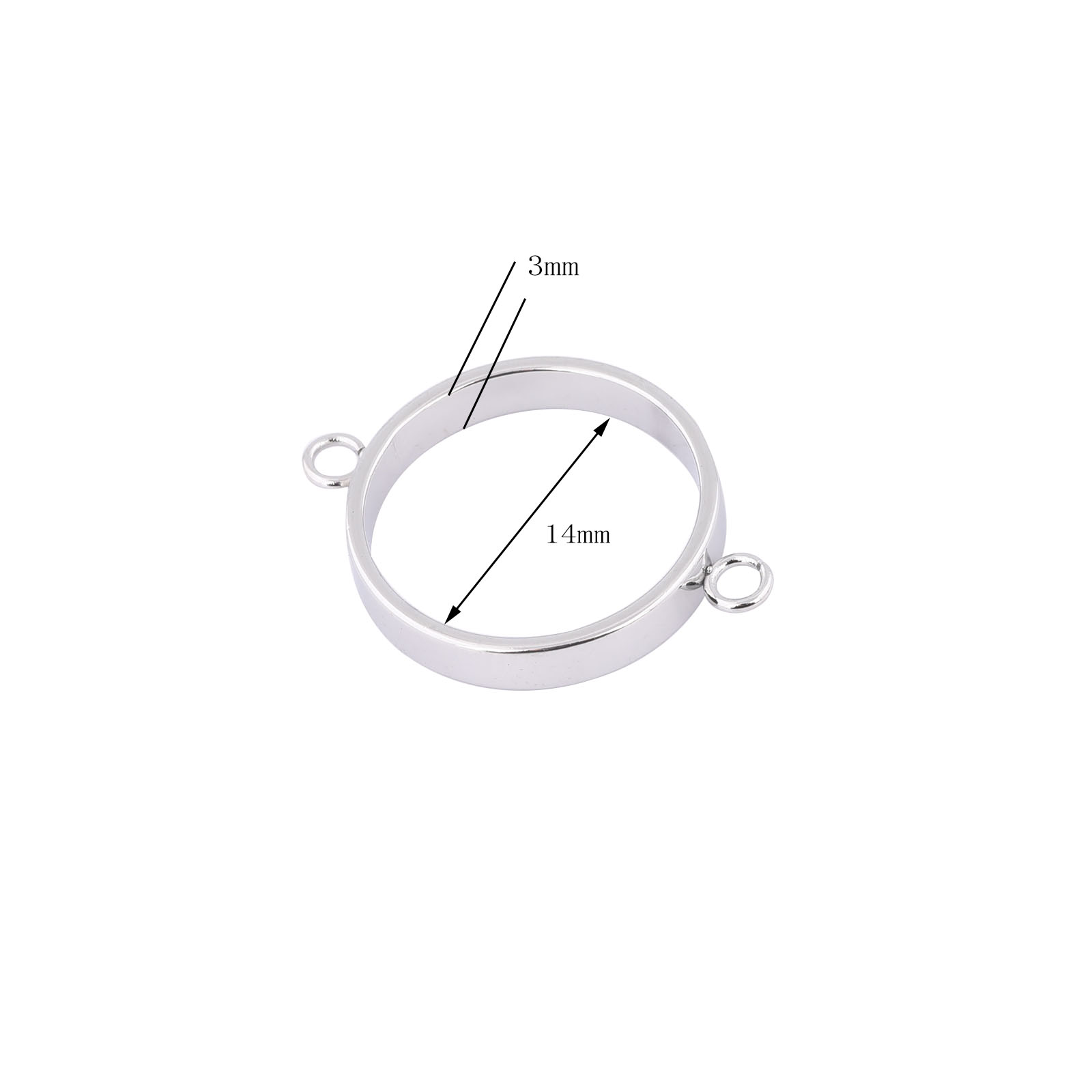10 stuks roestvrij staal 14 mm - Resin Art Bracelet recensie en prijs