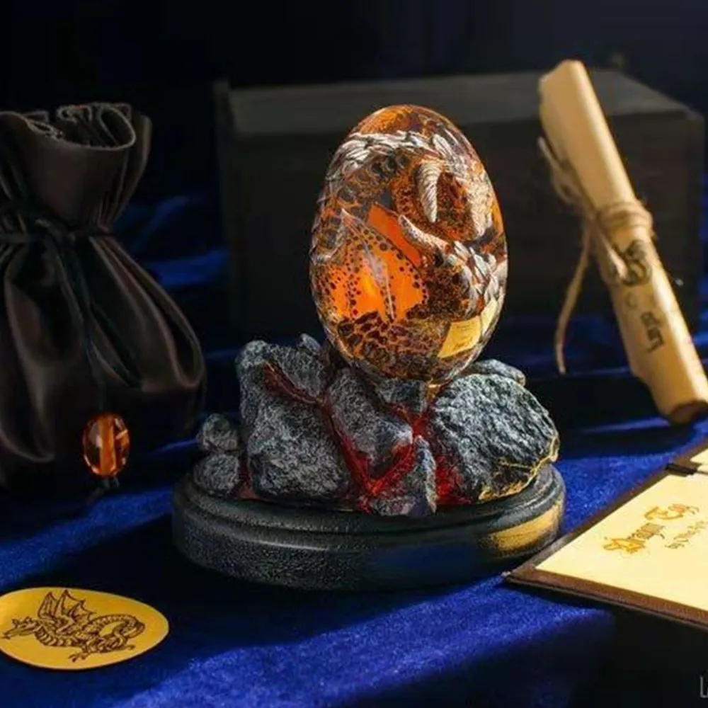 Lava Dragon Egg Standbeeld met - Resin Art Table Top recensie en prijs