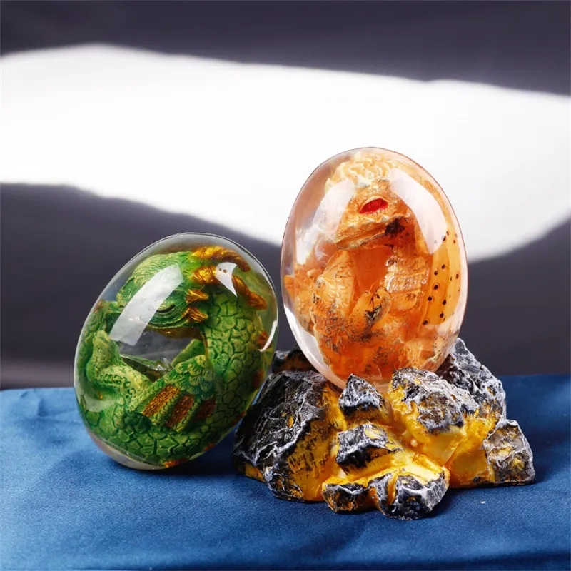 Lava Dragon Egg Standbeeld met - Resin Art Table Top recensie en prijs