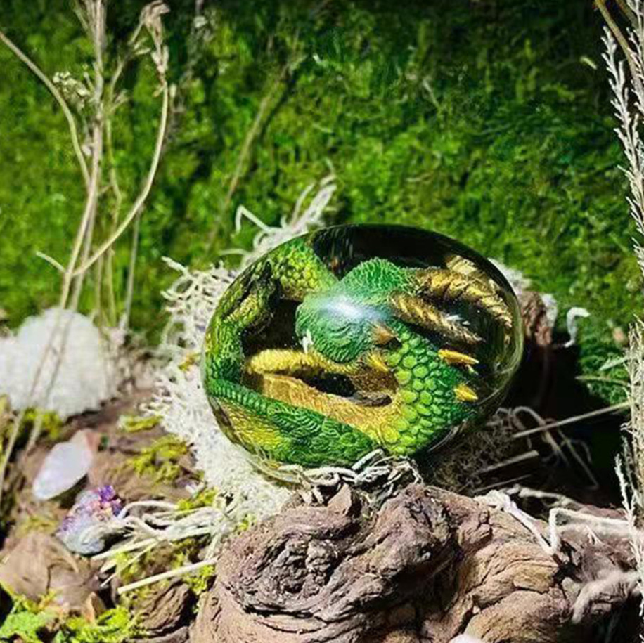 Lava Dragon Egg Standbeeld met - Resin Art Table Top recensie en prijs