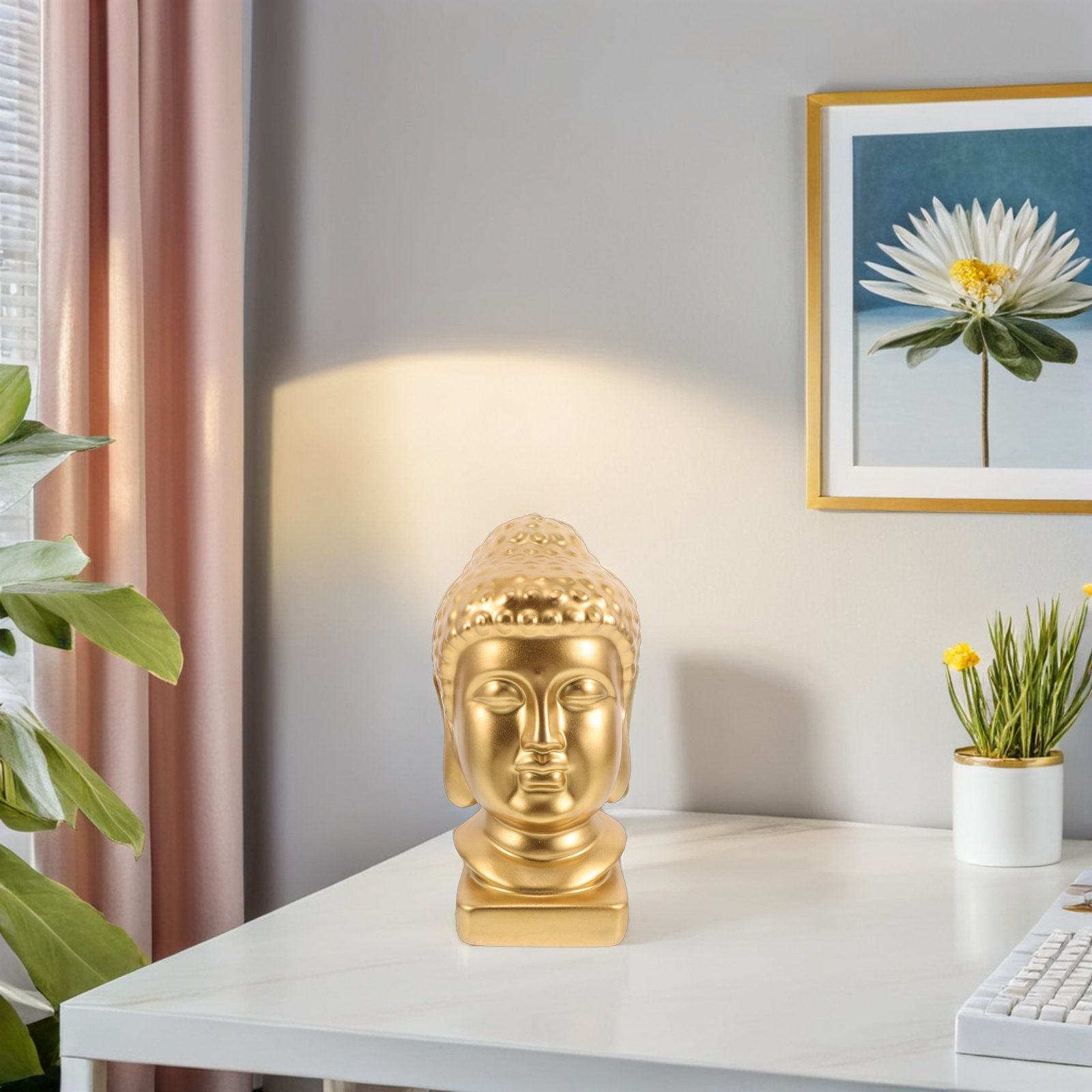Hars Boeddha hoofd kunstbeeld  - Resin Art Home Decor recensie en prijs