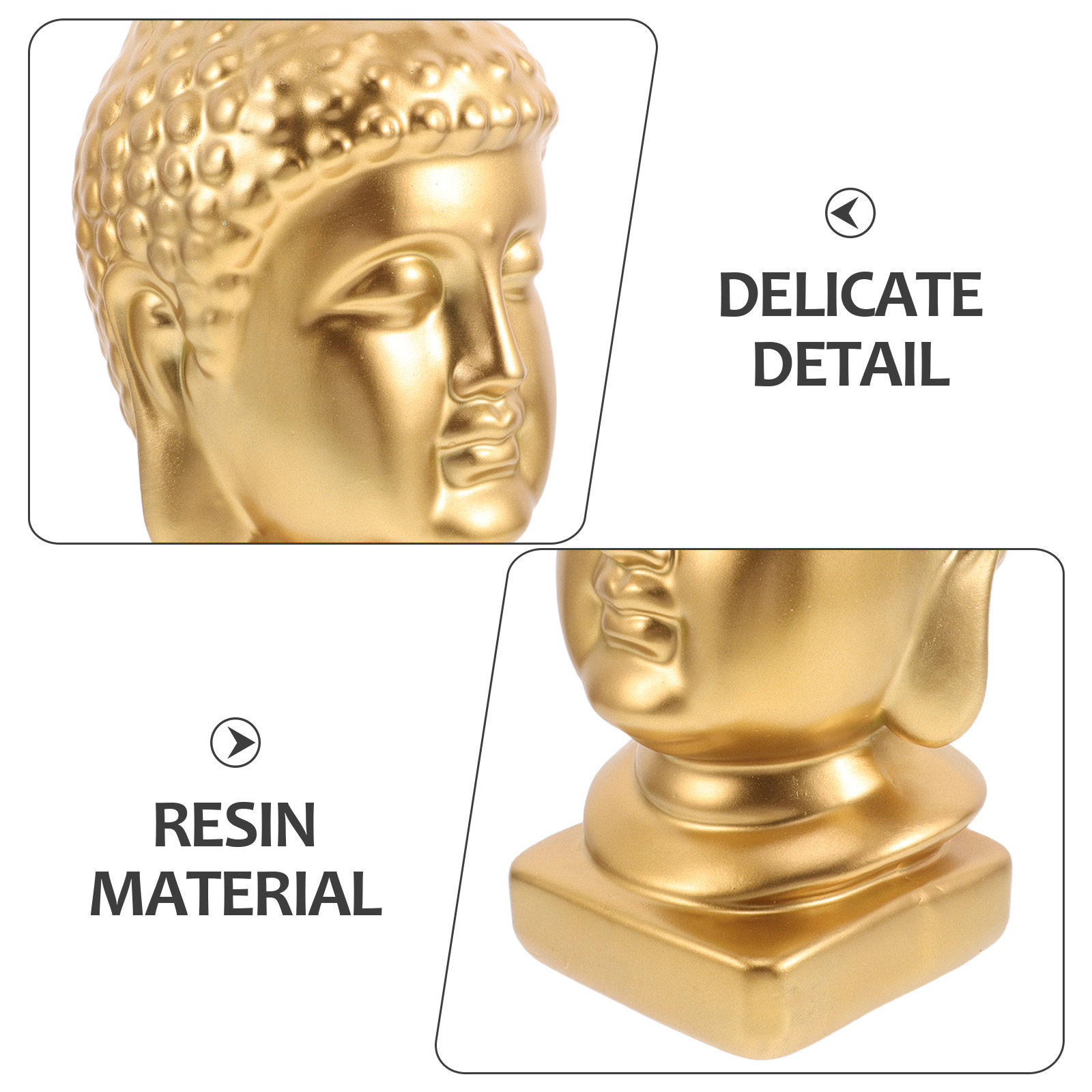 Hars Boeddha hoofd kunstbeeld  - Resin Art Home Decor recensie en prijs