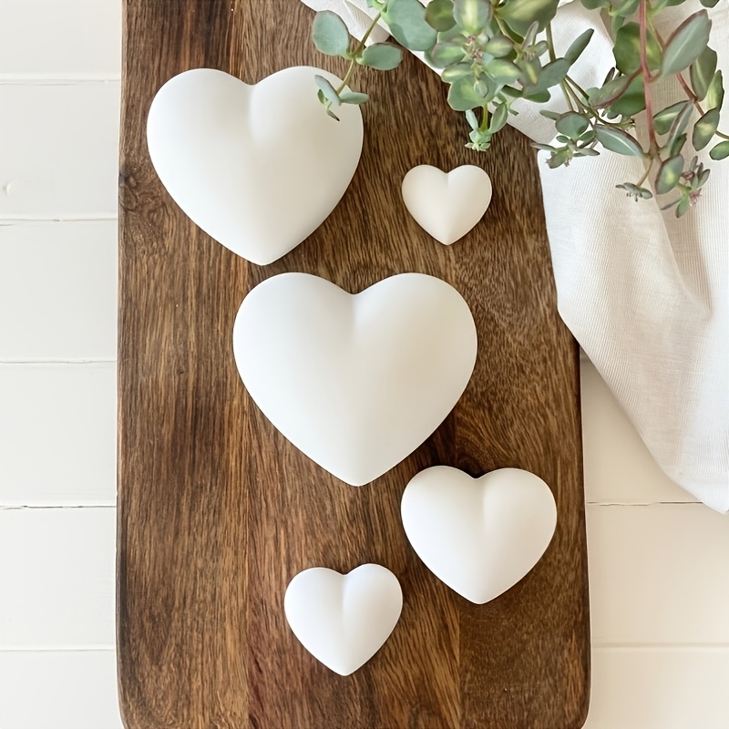 5 stuks hartvormige gipskaars  - Resin Art Heart recensie en prijs