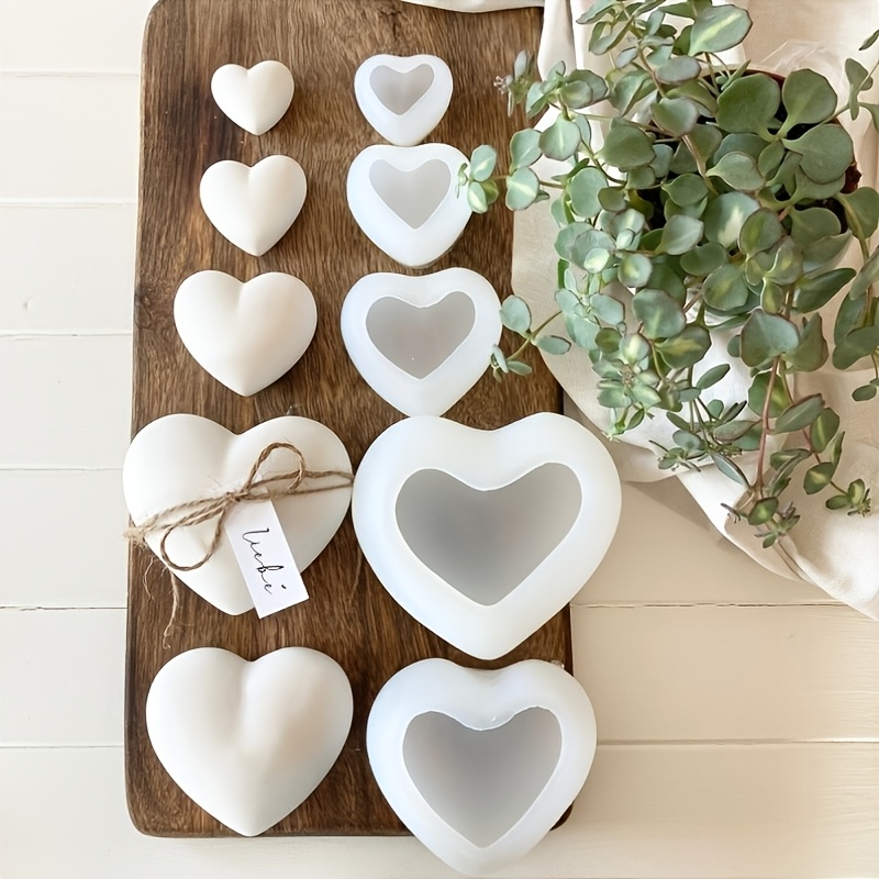 5 stuks hartvormige gipskaars  - Resin Art Heart recensie en prijs