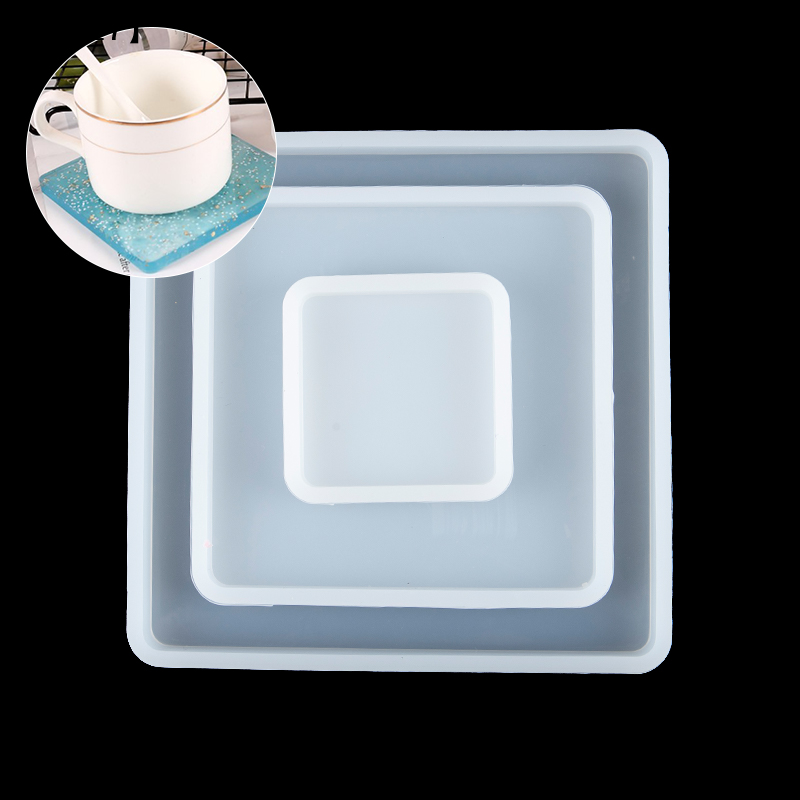 Vierkante siliconen gietvormen - Coaster Mold Square recensie en prijs