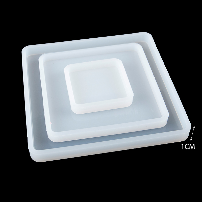 Vierkante siliconen gietvormen - Coaster Mold Square recensie en prijs