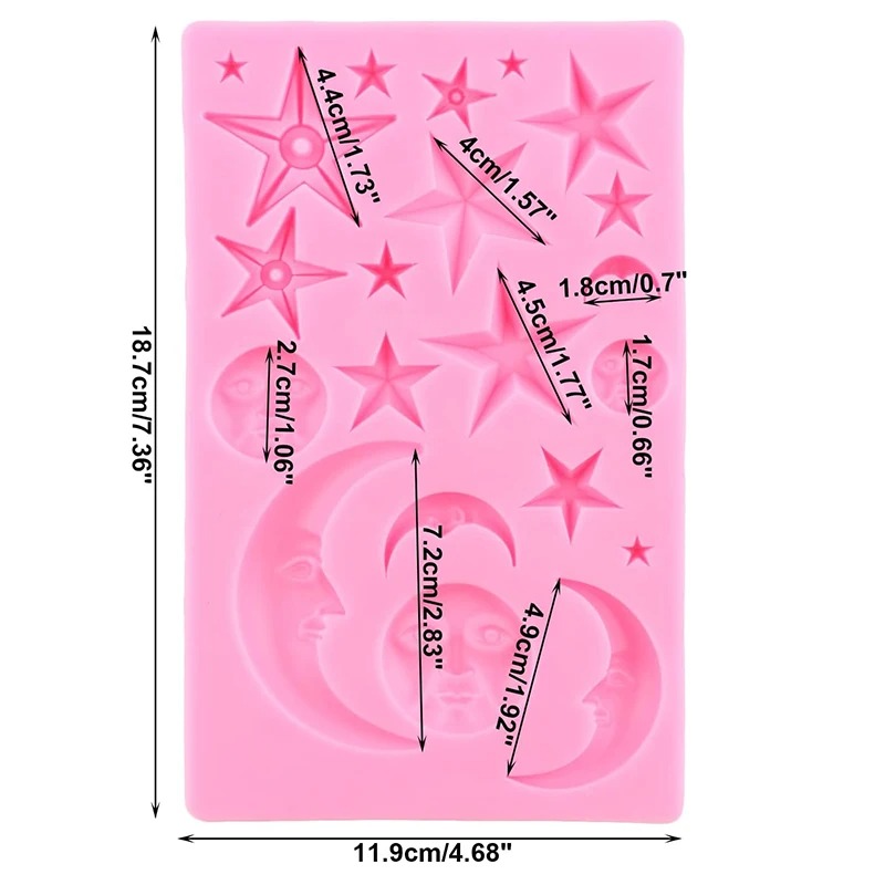 Zon Gezicht Maan Sterren Polym - Resin Art Supplies recensie en prijs