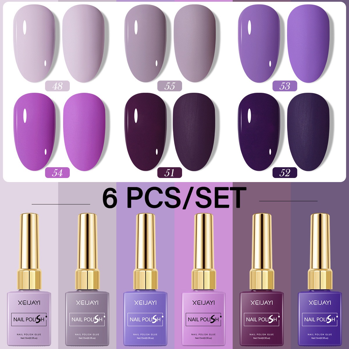 6 STKS/SET 15 ml Gel Nagellak  - Resin Art All recensie en prijs