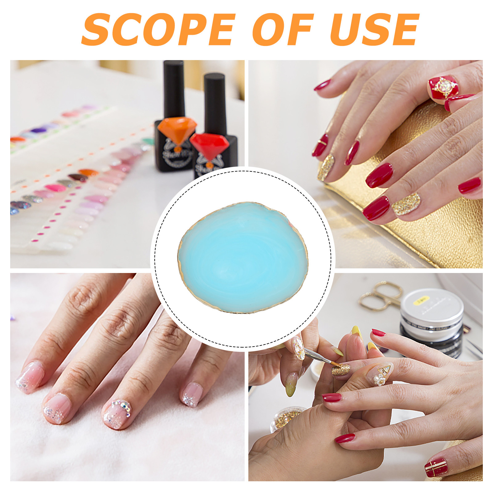 2 stuks nagelkunstpalet van ha - Resin Art Use recensie en prijs