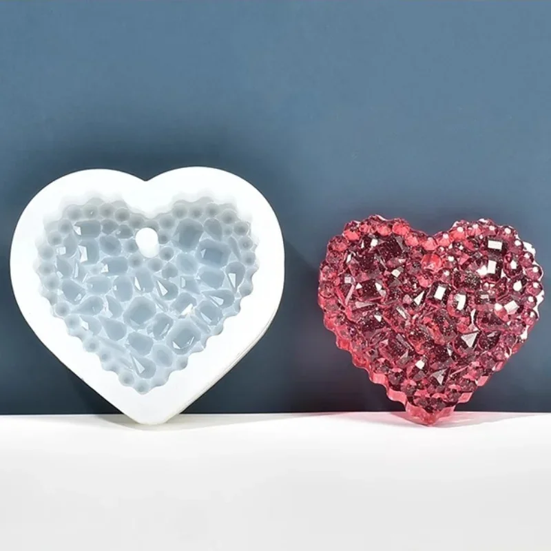 Hartvormige kristallen epoxyha - Resin Art Heart recensie en prijs