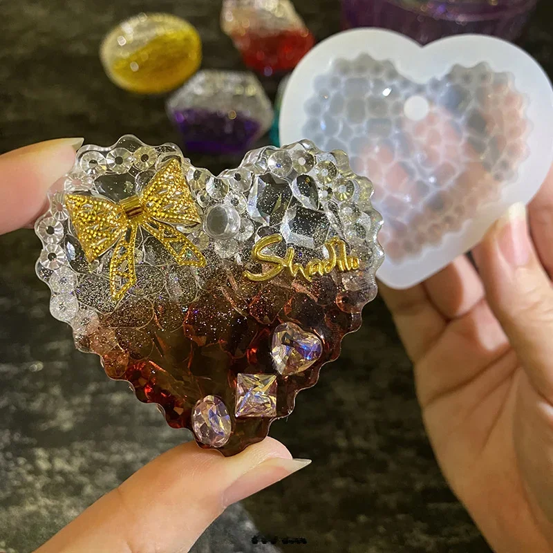 Hartvormige kristallen epoxyha - Resin Art Heart recensie en prijs