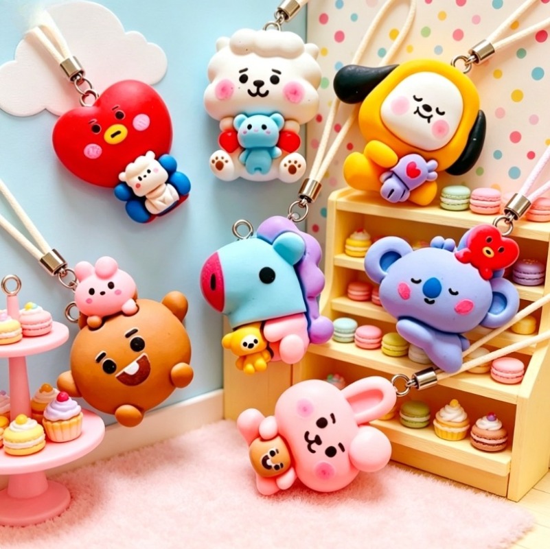 7 stks BT21 Hars Cartoon Charm - Resin Art Bracelet recensie en prijs