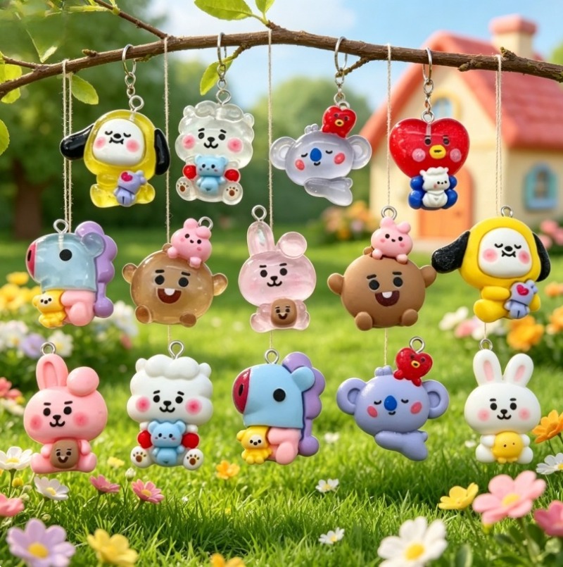 7 stks BT21 Hars Cartoon Charm - Resin Art Bracelet recensie en prijs