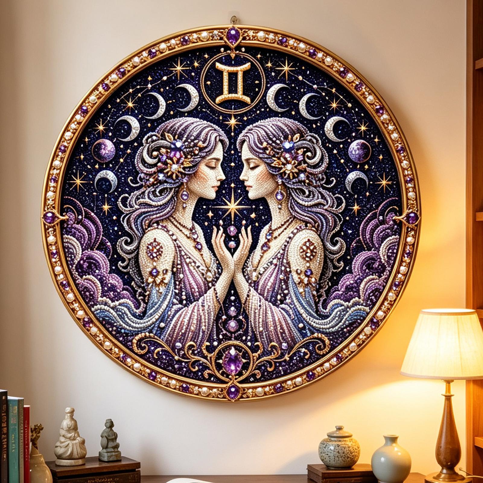 12 Dierenriemtekens Parelkunst - Resin Art Wall recensie en prijs