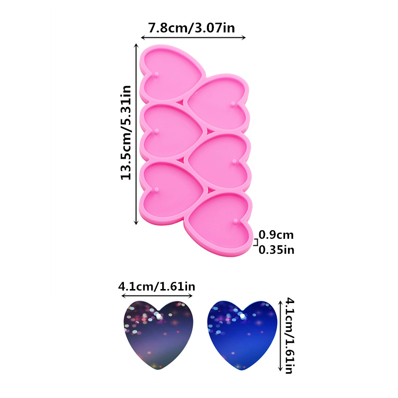 GJ-226 Glanzende hartvorm DIY  - Resin Art Heart recensie en prijs