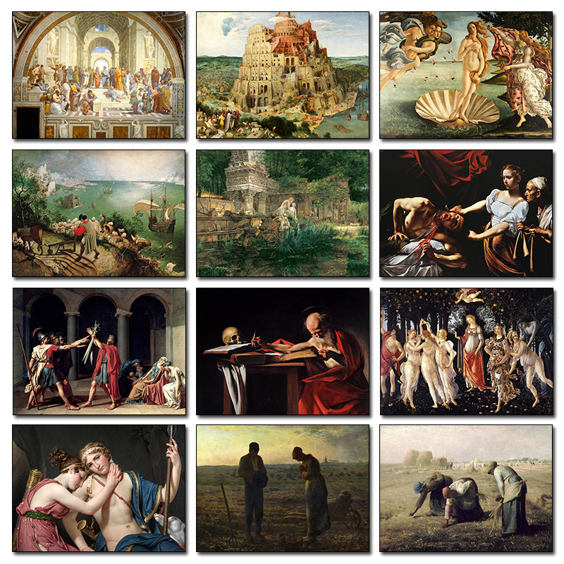 Klassieke vintage beroemde sch - Resin Art Wall recensie en prijs