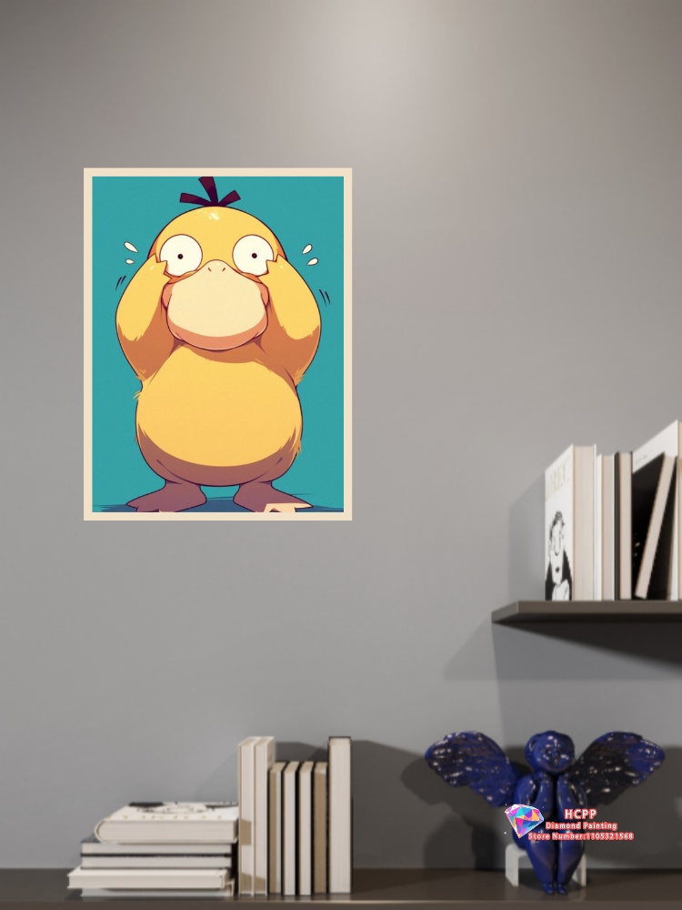 1pc frameloze Psyduck Cartoon  - Resin Art Home Decor recensie en prijs
