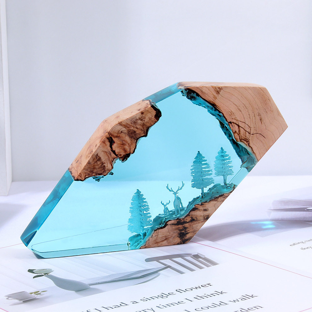 Bosfee Herten Desktop Kunst Ge - Resin Art Home Decor recensie en prijs