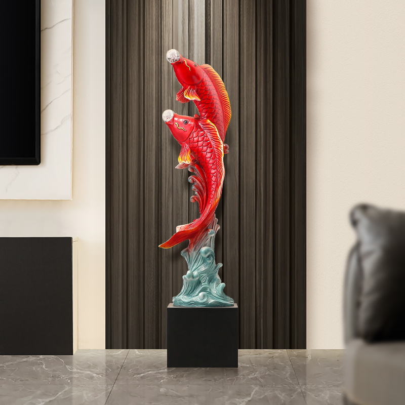 Vijf-smaak vis sculptuur, hars - Resin Art Floor recensie en prijs