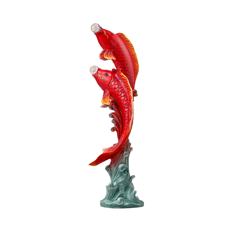 Vijf-smaak vis sculptuur, hars - Resin Art Floor recensie en prijs